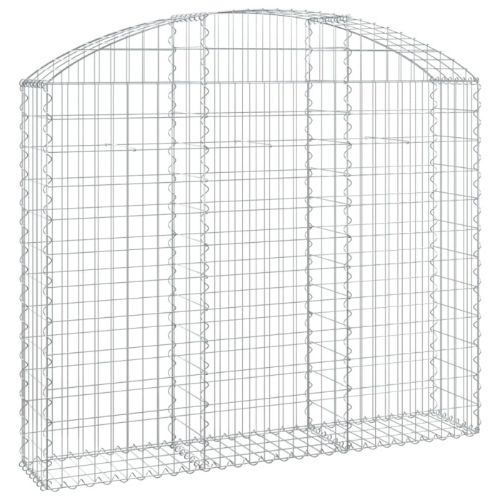 Obokana gabionska košara 150x30x120/140 cm pocinkano železo